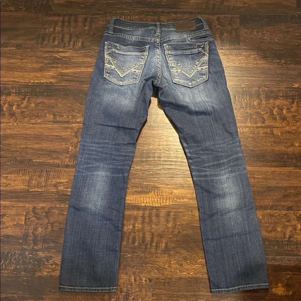 BKE Jake 28R Dark Blue Straight Jeans - Picture 3 of 4